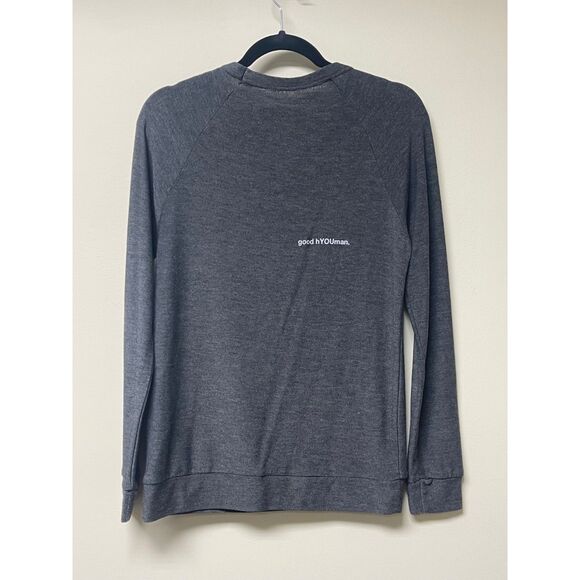 good hYOUman Gray Crewneck Sweatshirt, Graphic, Sz XS - Picture 3 of 6